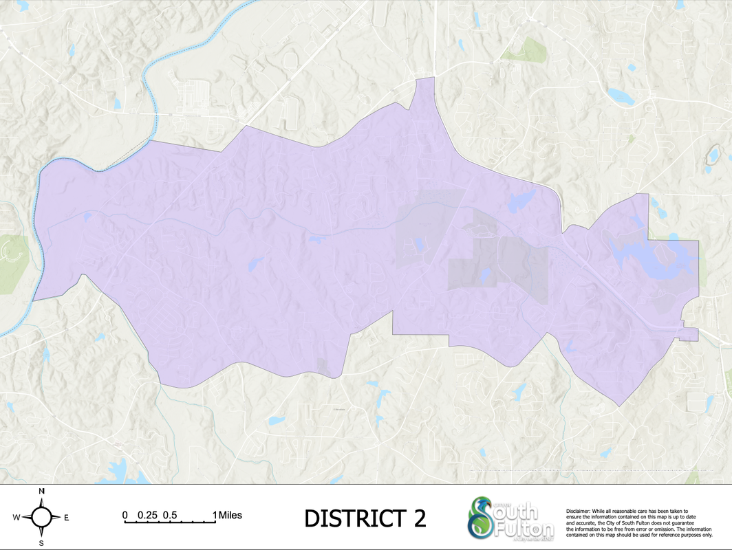 City of South Fulton District 2 (Camp Creek, Cliftondale, Cascade-Palmetto Hwy 92) Map - khalidCares.com South Fulton 101