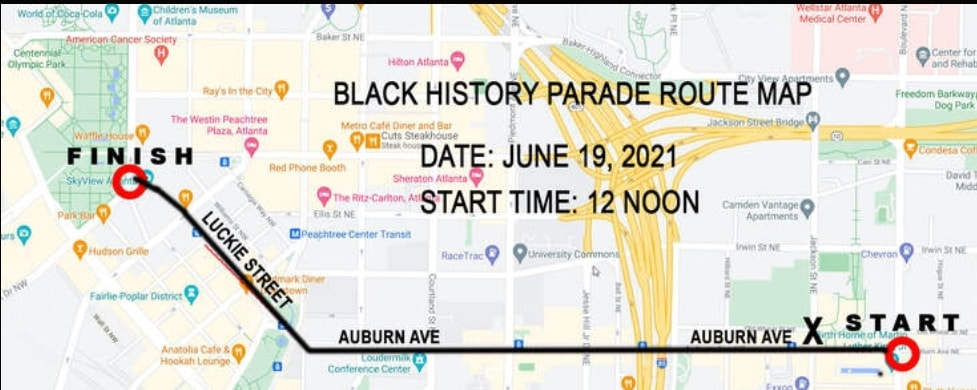 Parade Route (click to enlarge)