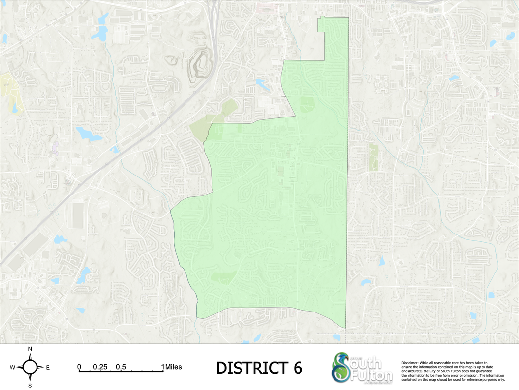 City of South Fulton District 6 (Central Old National) Map - khalidCares.com South Fulton 101