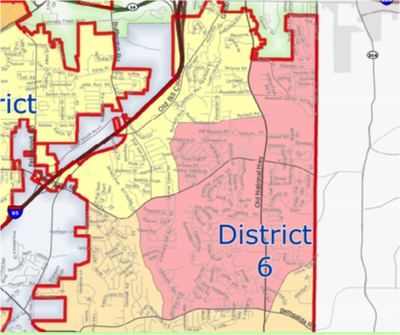 City of South Fulton, GA District 6 (Old National) Map (khalidCares.com)