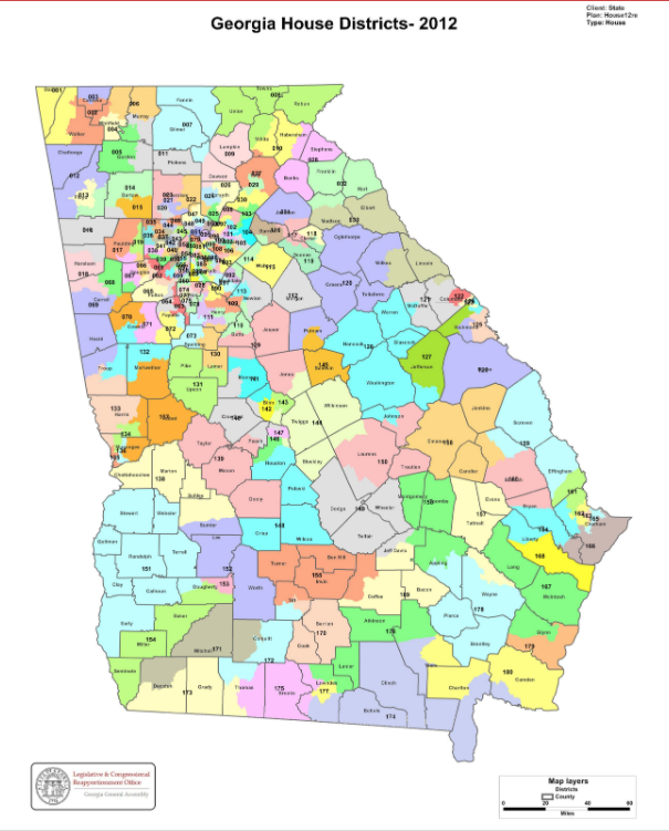 Georgia State House Districts Map. Click to view Zoomable PDF khalidCares.com/Vote