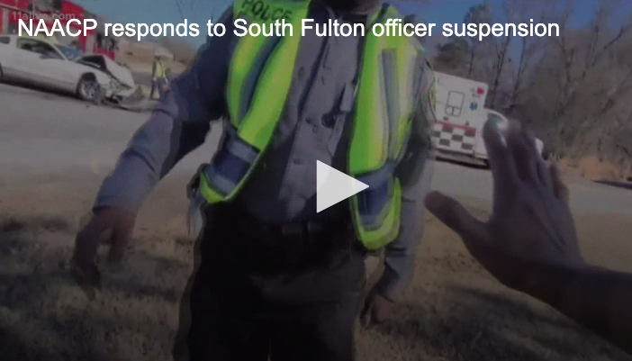 'The punishment handed down ... is hypocritical' | NAACP responds to South Fulton officer suspension (11Alive News Atlanta)