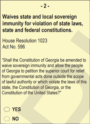 Answering YES to Proposed (State) Constitution Amendment 2 might reverse re-writes to the City of South Fulton, Georgia's City Charter passed in the State Legislature this Summer. khalidCares.com/101